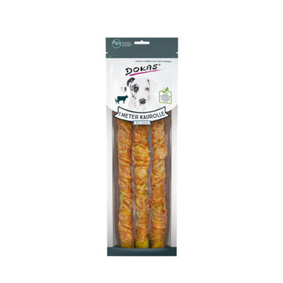 Snacks | DOKAS | 1m Kaurolle mit Hühnchen 315g
