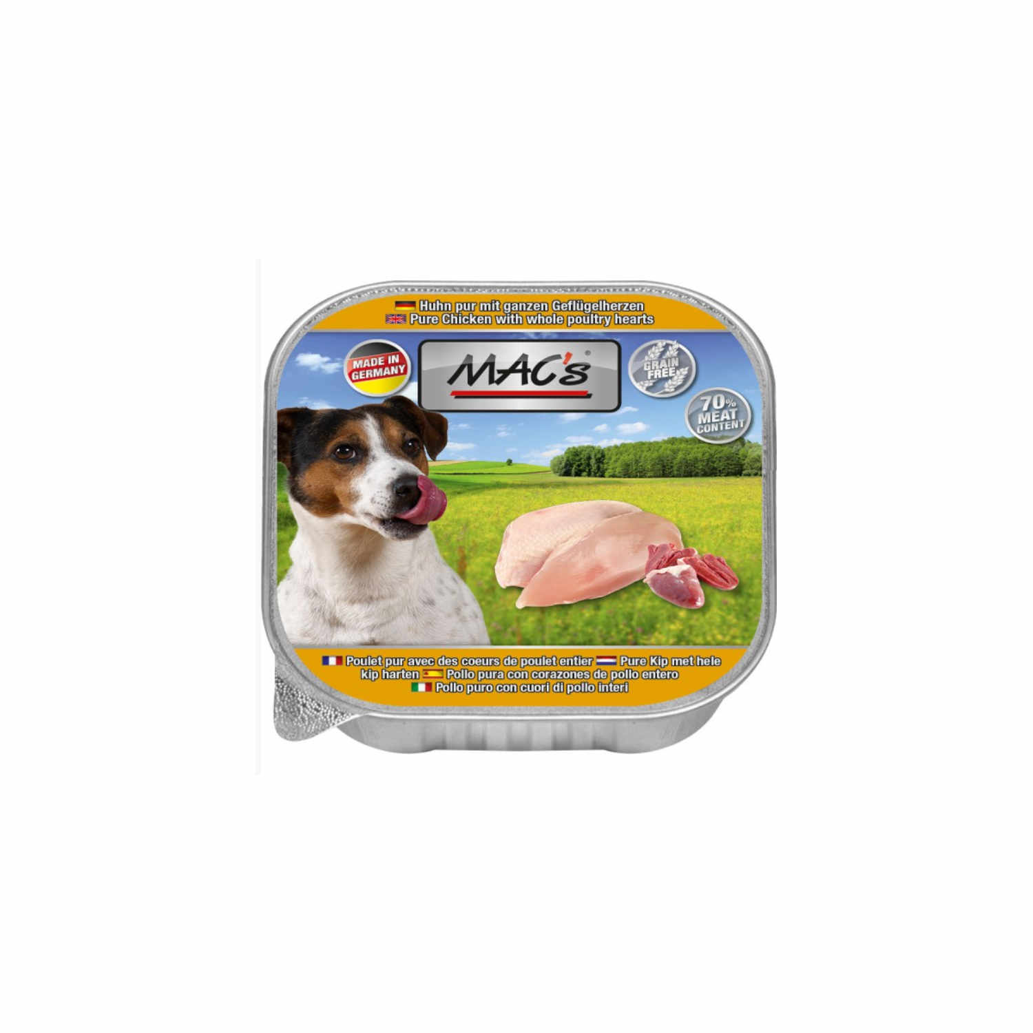 MAC�s Hund Schale Huhn Pur 150g ZABELLO