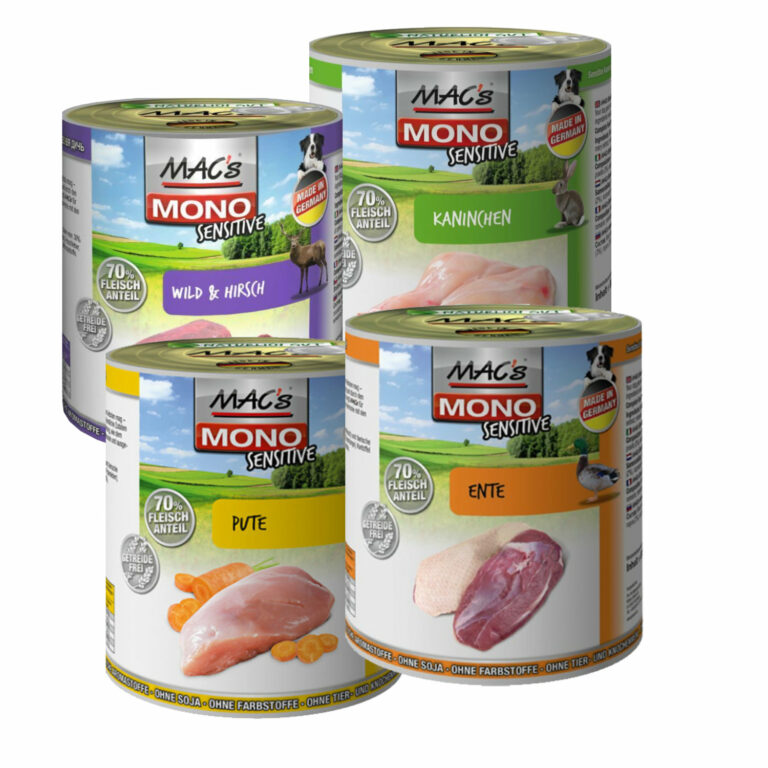 Tierheim Kehl | Mac´s Dog Mono Sensitiv 4x 800g