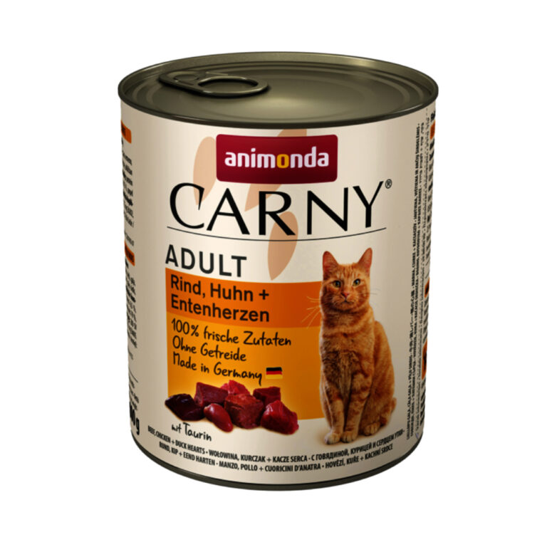 *viel gebraucht* Lottihof | Nassfutter Carny Cat, 800g Dose, div. Sorten – Bild 3