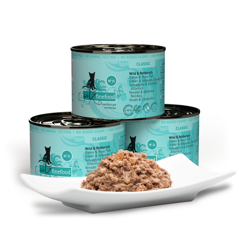 Pouchie | catz finefood | Classic N° 21 - Wild & Rotbarsch – Bild 2