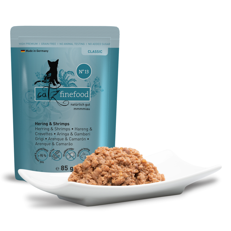Pouchie | catz finefood | Classic N° 17 - Geflügel & Garnelen