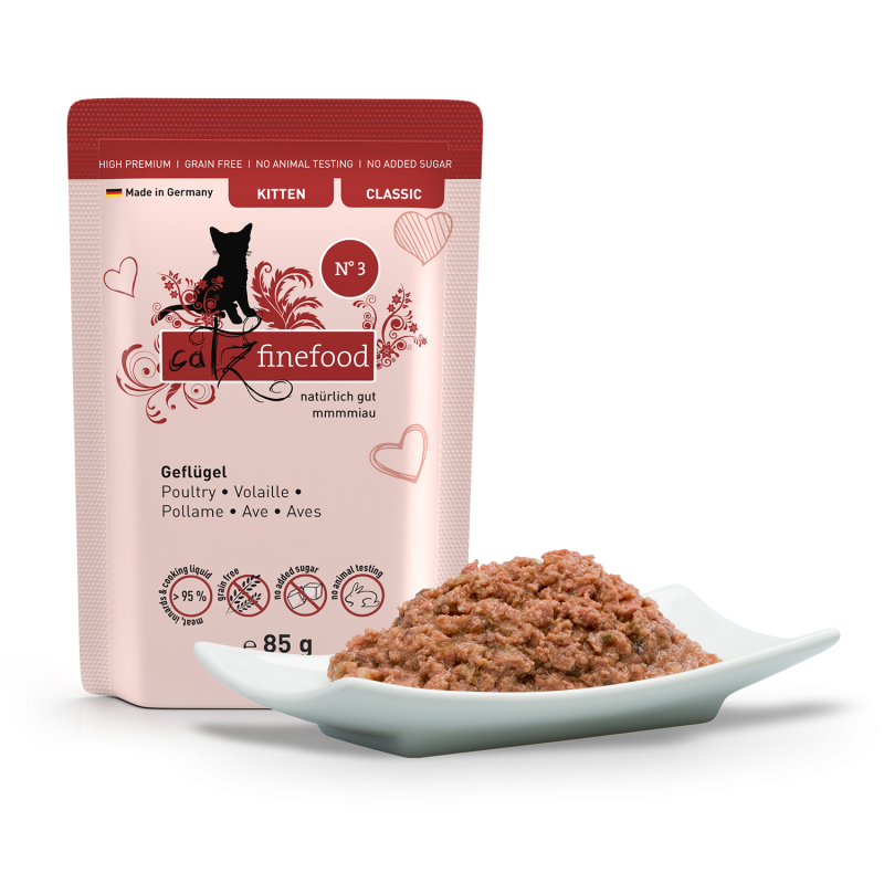 Pouchie | catz finefood | CLASSIC KITTEN N° 03 Geflügel