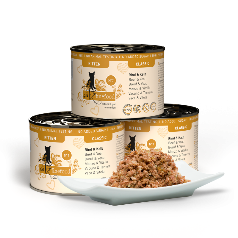 Pouchie | catz finefood | CLASSIC KITTEN N° 07 Rind & Kalb – Bild 2
