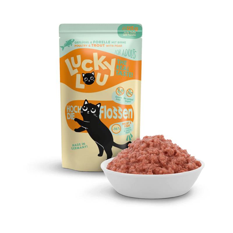 Pouchie | Lucky Lou | Lifestage Adult Geflügel & Forelle