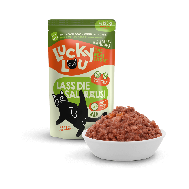 Pouchie | Lucky Lou | Lifestage Adult Rind & Wildschwein