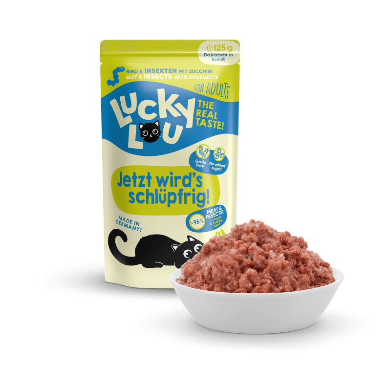 Pouchie | Lucky Lou | Lifestage Adult Rind & Insekten