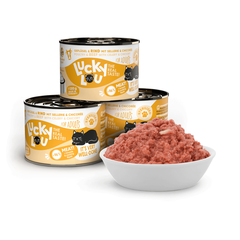 Pouchie | Lucky Lou | Lifestage Sterilized Geflügel & Rind – Bild 3
