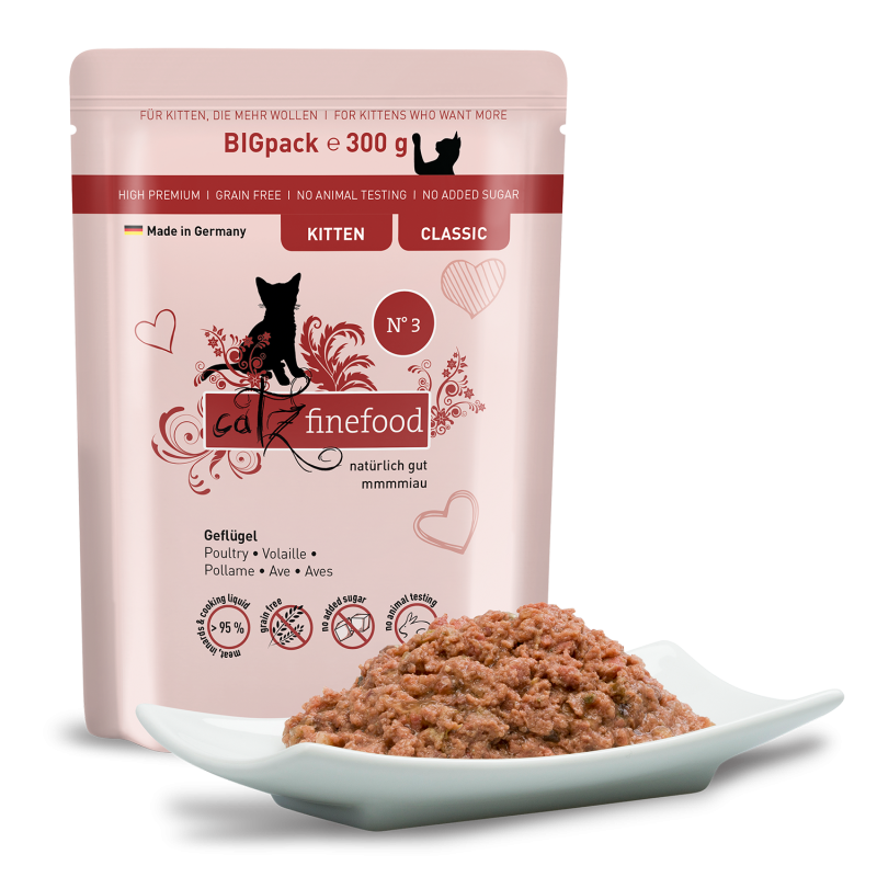 Pouchie | catz finefood | CLASSIC KITTEN N° 03 Geflügel – Bild 3