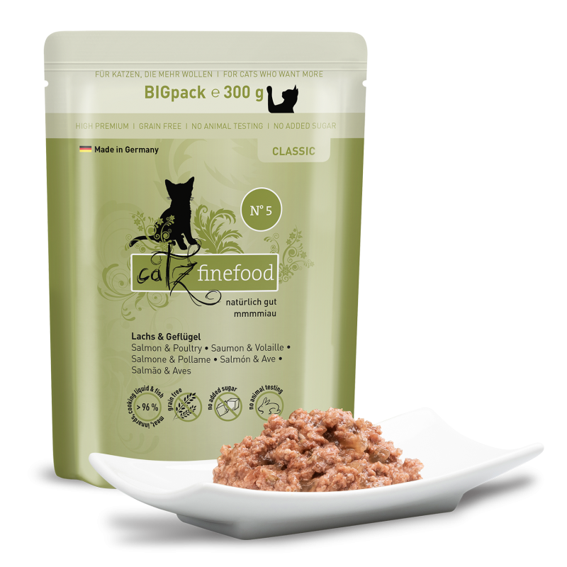Pouchie | catz finefood | Classic N° 5 - Lachs & Geflügel – Bild 4