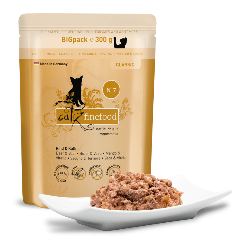 Pouchie | catz finefood | Classic N° 7 - Rind & Kalb – Bild 4