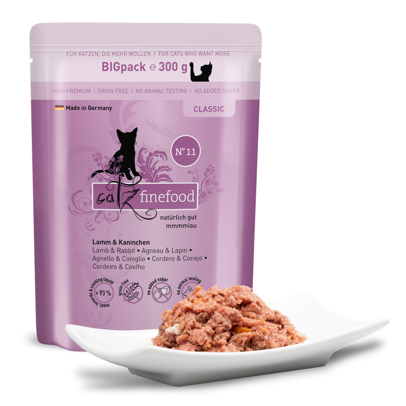 Pouchie | catz finefood | Classic N° 11 - Lamm & Kaninchen – Bild 4