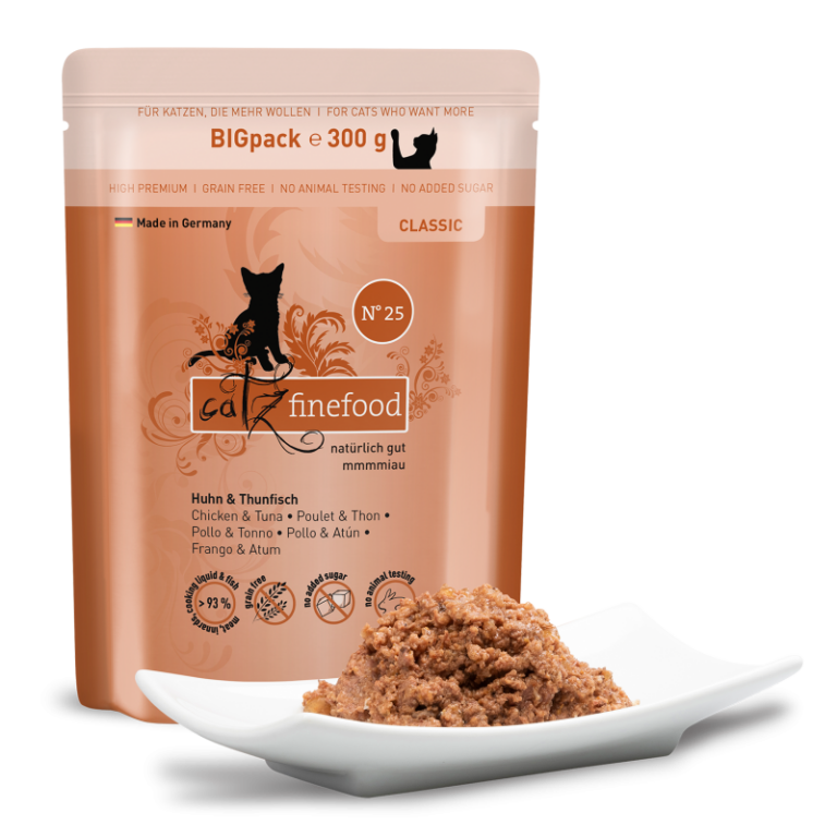 Pouchie | catz finefood | Classic N° 25 - Huhn & Thunfisch – Bild 2
