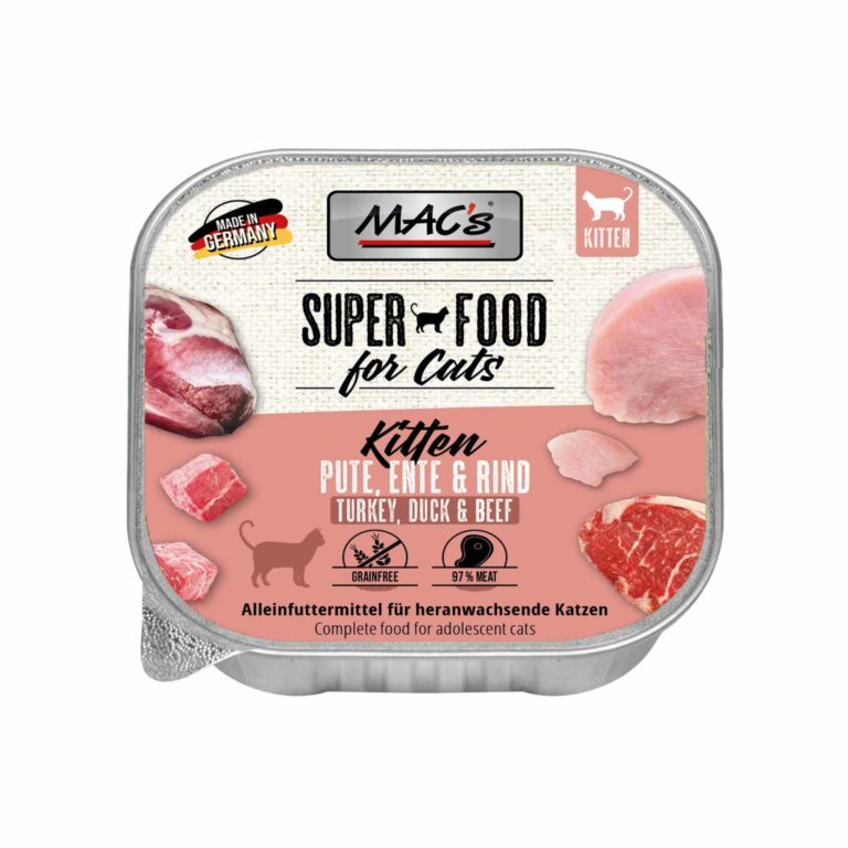 Schale | MACs Cat | Kitten Pute, Ente & Rind 100g