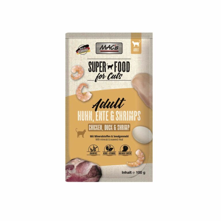 Pouchie | MACs Cat  | Huhn, Ente & Shrimps 100g