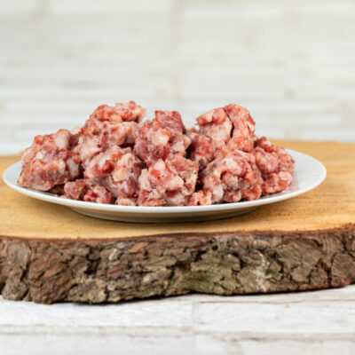 Barfgold Ziegenmuskelfleisch, durchwachsen, gewolft 500 g Beutel
