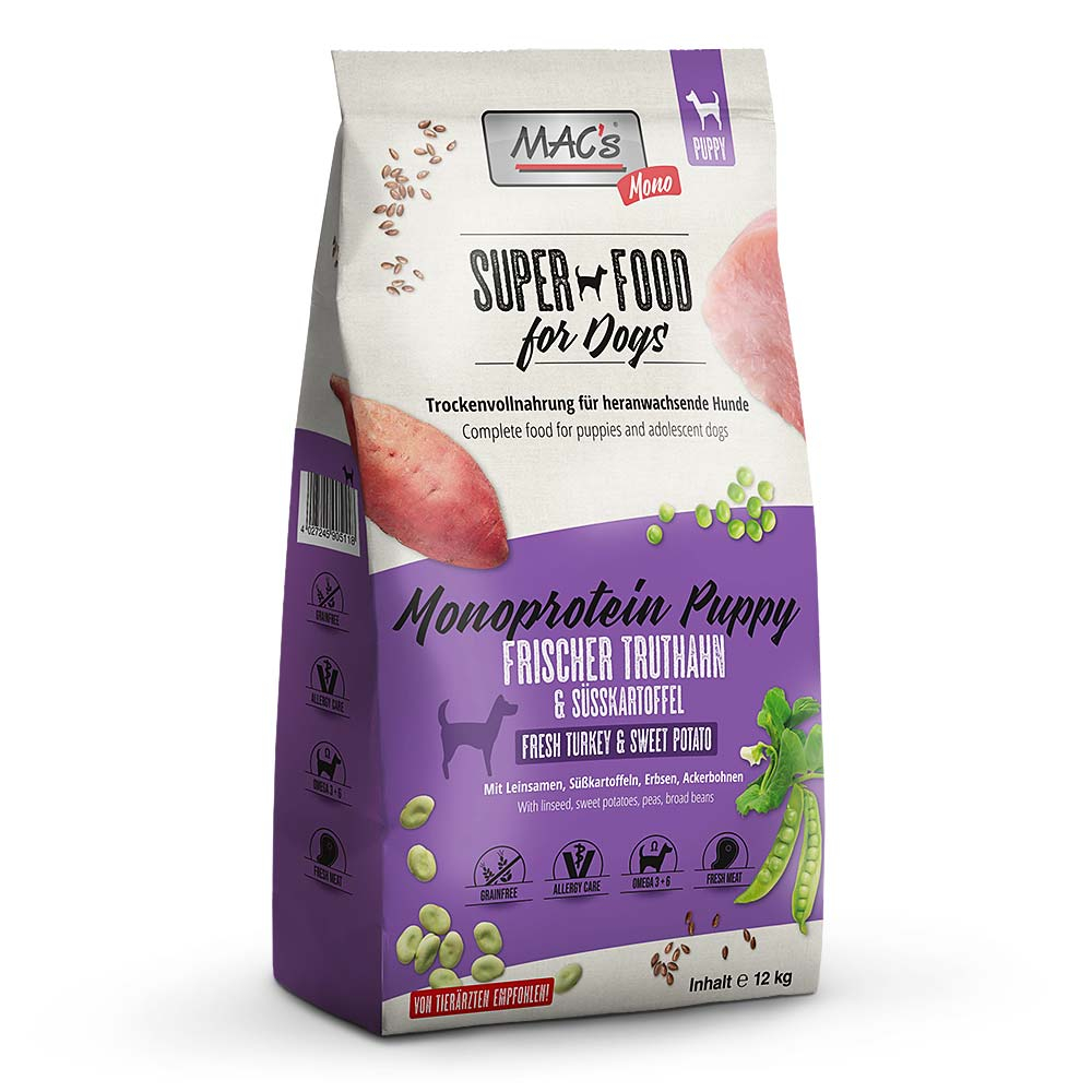 Trockenfutter | Puppy | Macs | Mono Truthahn