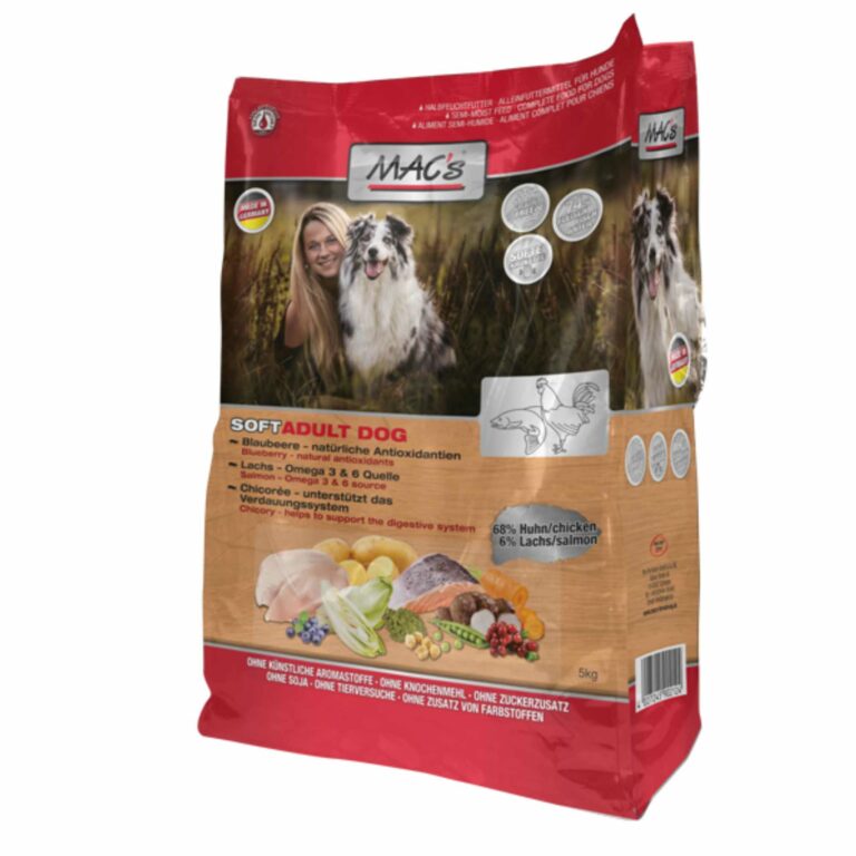 Trockenfutter | Adult | MACs Dog | Soft Huhn & Lachs 15kg