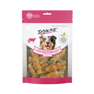 Snacks | DOKAS | Hühnerbrust Kaurolle 250g